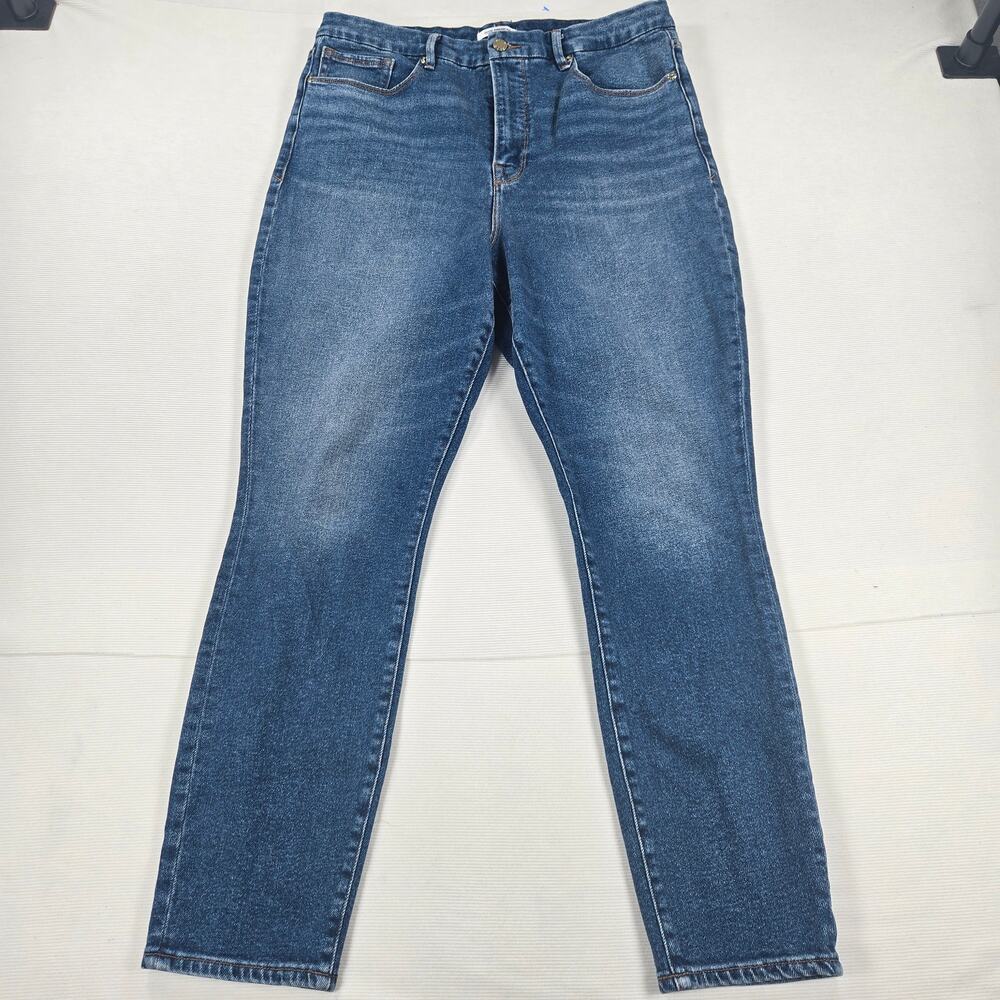Good American High Rise Good Curve Skinny Fit Jeans‎ Women's Size 15/33